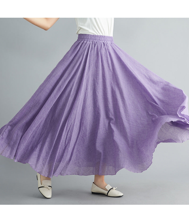 Jupe Maxi En Coton Lin Maci Rhode Par Amawinc Confort Respirant Et Silhouette Féminine Décontractée