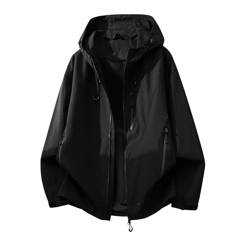 Damen technische Outdoorjacke mit multifunktionalen Taschen und verstellbarem Kapuzensystem Amawinc