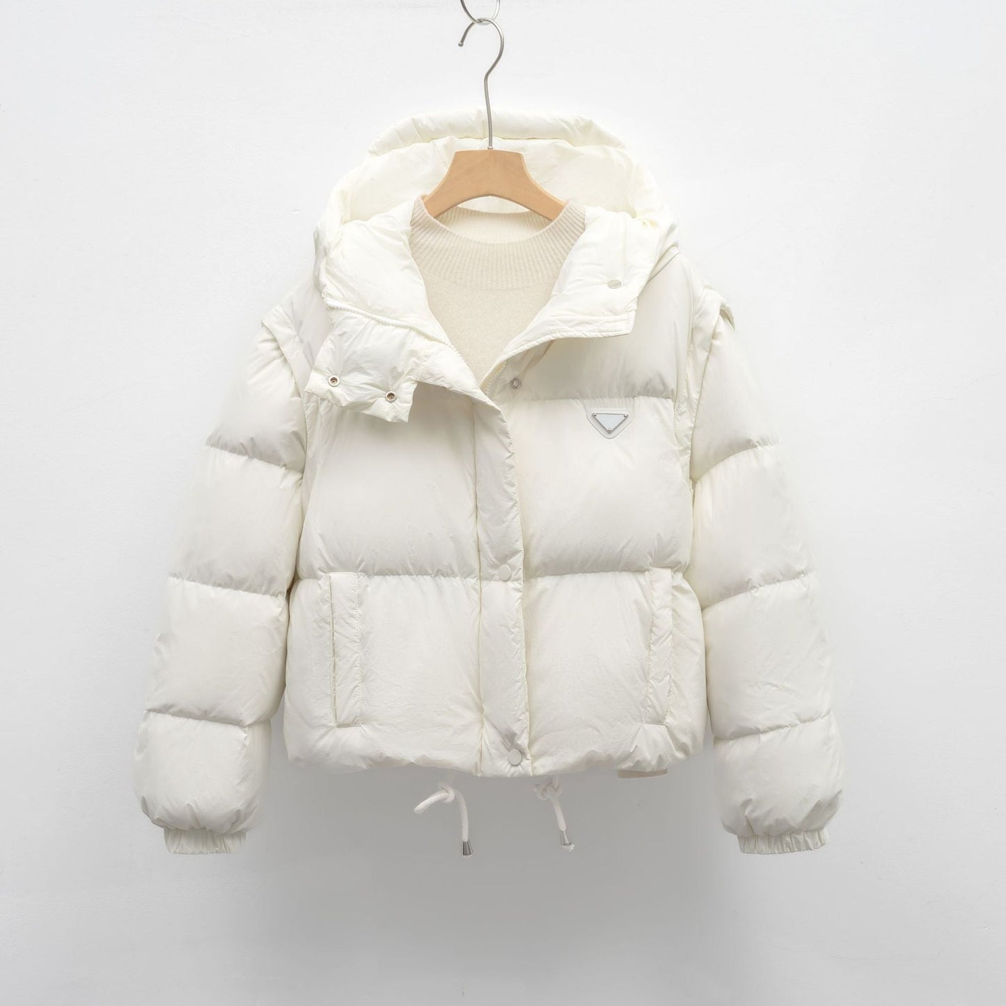 Damen Pufferjacke mit verstellbarem Bund und weichem Innenfutter Amawinc