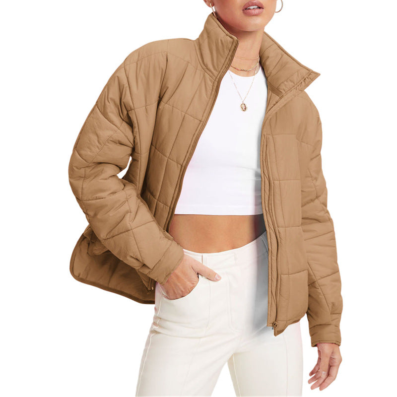 Damen wärmeisolierte Steppjacke mit hohem Kragen Amawinc