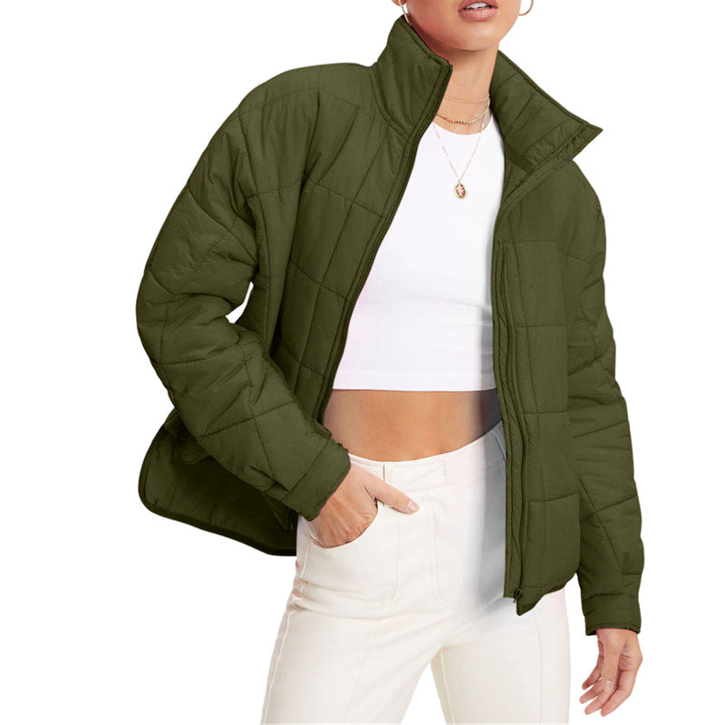 Damen wärmeisolierte Steppjacke mit hohem Kragen Amawinc