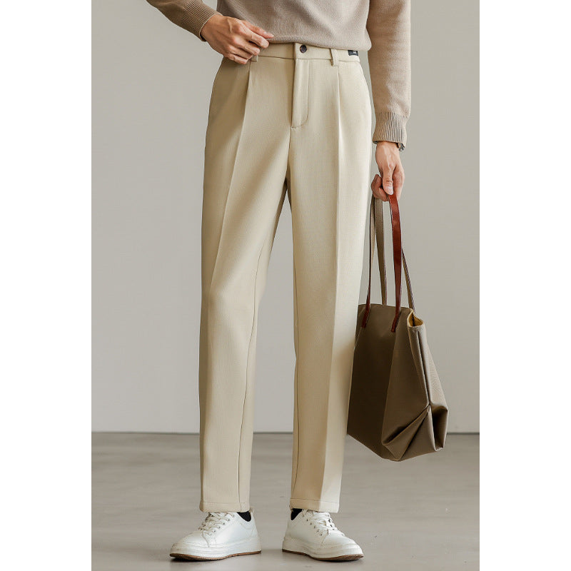 Soho Pantalon Smart Fit Confortable Coupe Droite En Coton Et Polyester Avec Ourlet Court Pour Bureau Et Quotidien