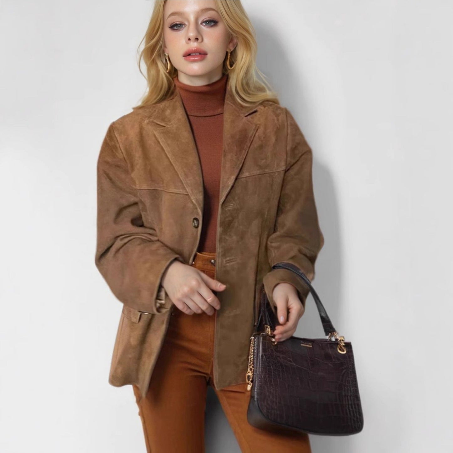 Damen Wildleder Jacke Amawinc