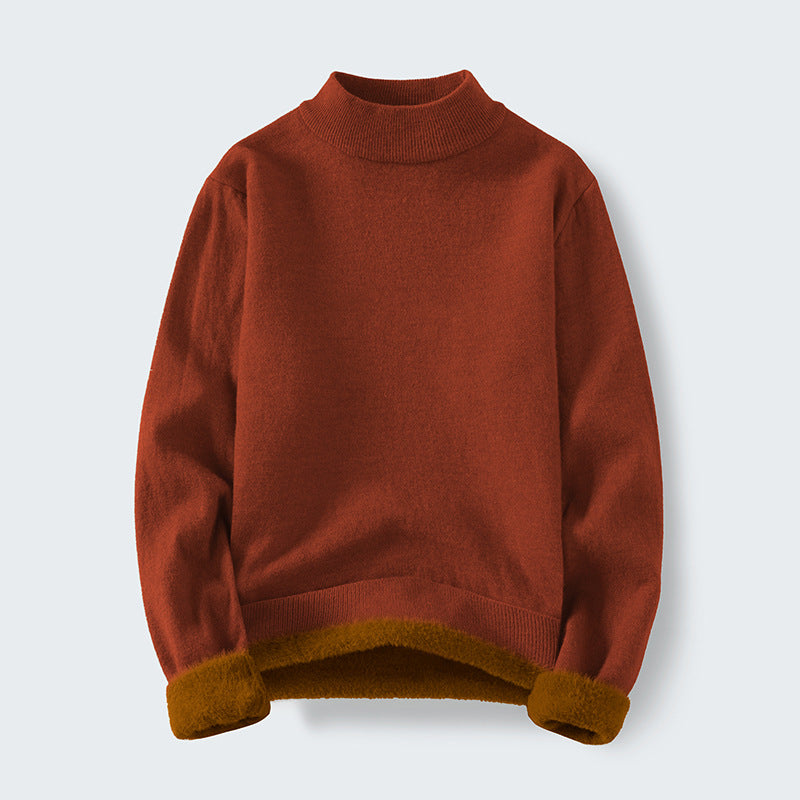 Damen Kuscheliger Stehkragenpullover Amawinc