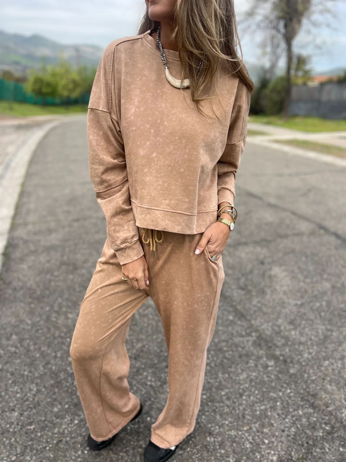 Damen Hochwertiges und gemütliches Sweatsuit Amawinc