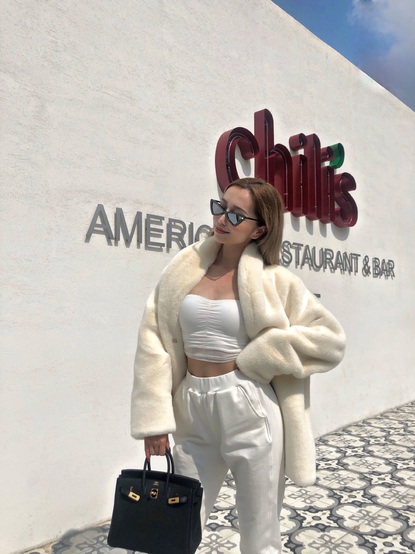 Damen Kuscheliger Teddy-Mantel mit großem Kragen und Taschen Amawinc