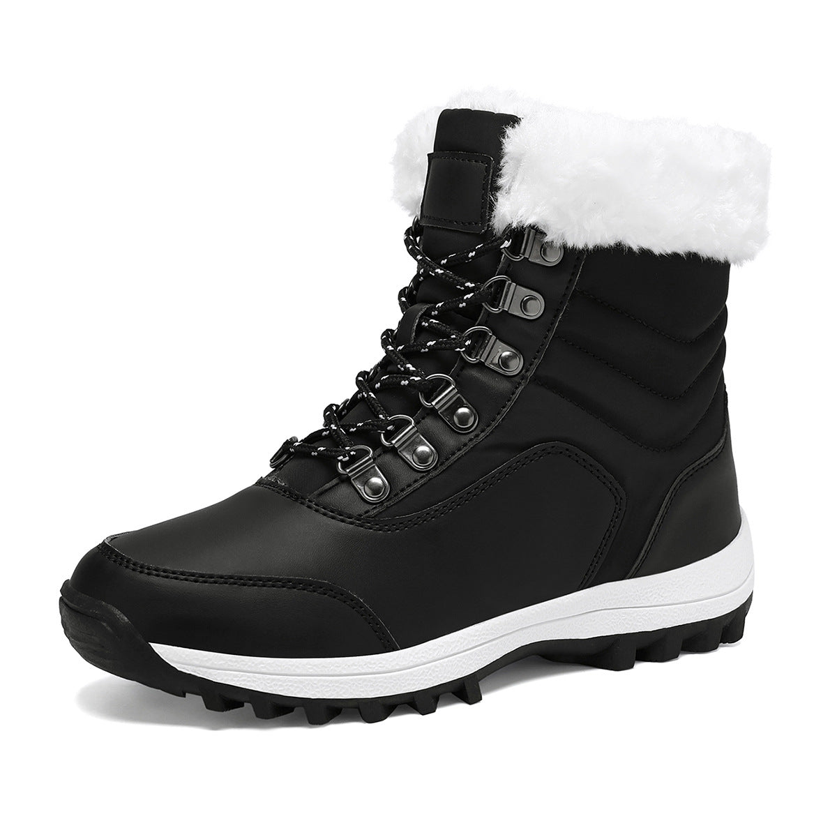 Damen Wasserfeste Winterstiefel mit Kuschelfutter Amawinc