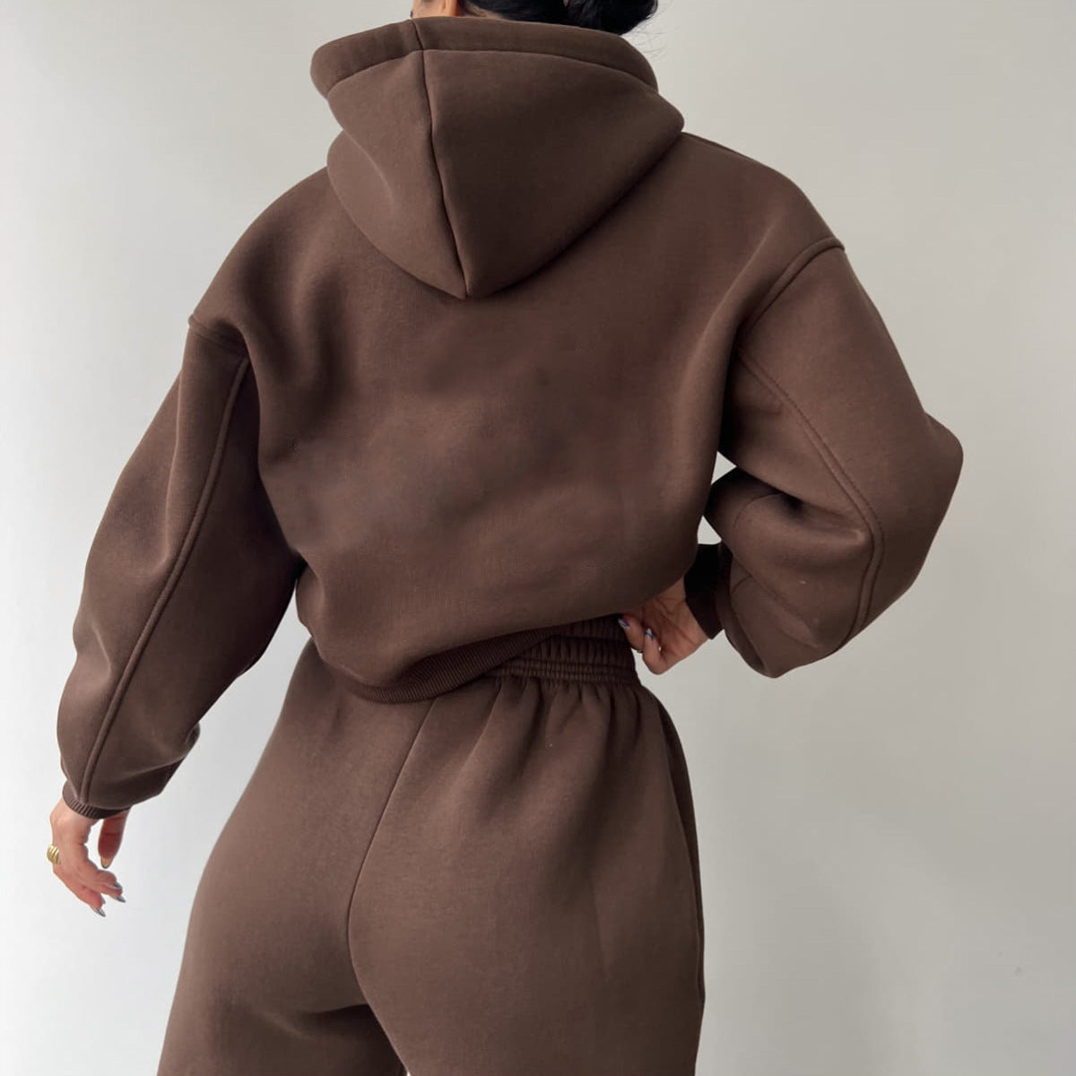 Damen modisches und lässiges Hoodie-Set mit weitem Schnitt Amawinc