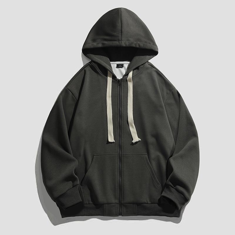 Damen warme Kapuzenjacke mit durchgehendem Reißverschluss und großzügigen Taschen Amawinc