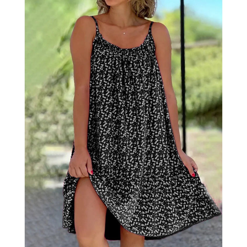 Fudus: Elegantes, ausgestelltes Blumen-Slipdress