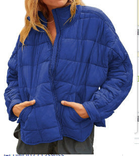 Damen Leichte Steppjacke mit hohem Kragen und praktischen Taschen Amawinc