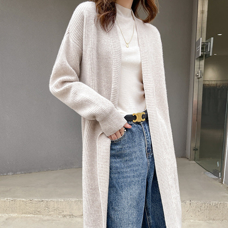 Damen Strickcardigan mit lässigem Schnitt und praktischen Taschen Amawinc