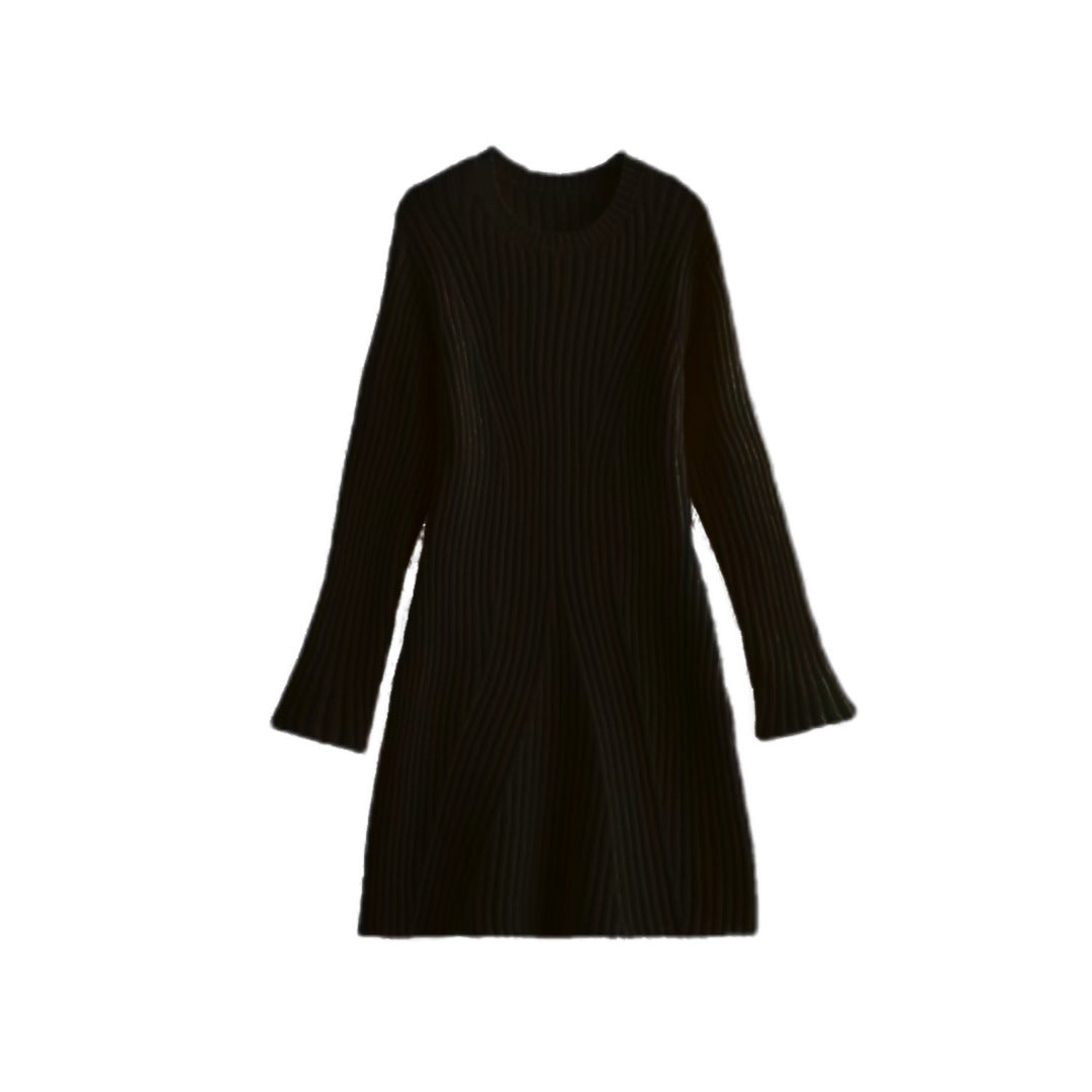 Fudus Fashion Ripped Knit Dress