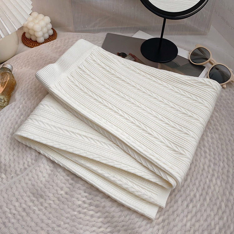 Damen Weiche Strickhose mit Zopfmuster Amawinc