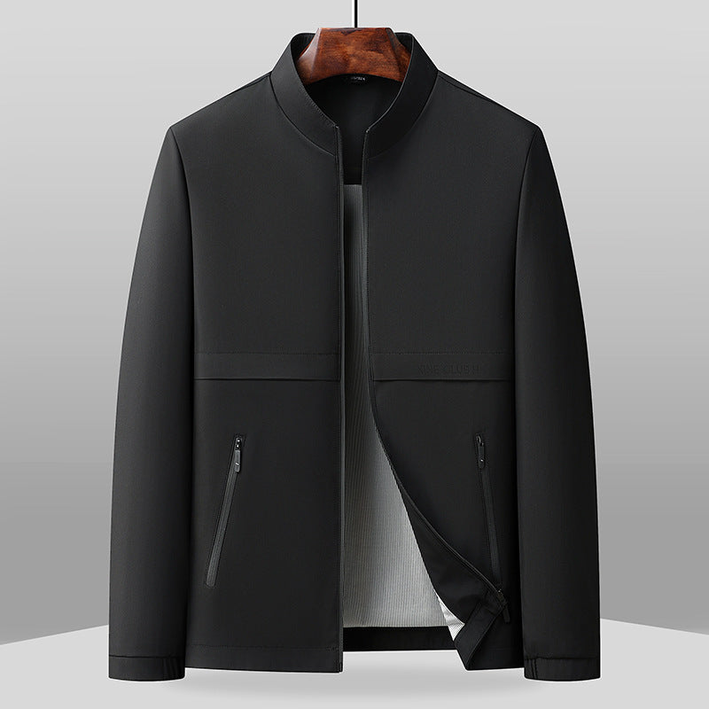 Veste Homme Nordisk Flair Regular Fit Col Band Zip Poches Latérales Longueur à la Hanche