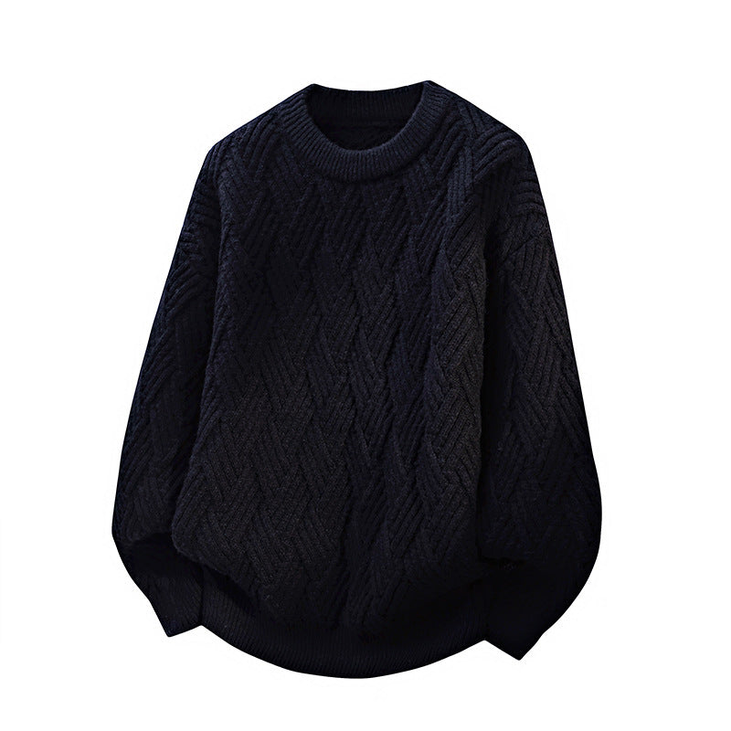 Damen Gemusterter Strickpullover Amawinc