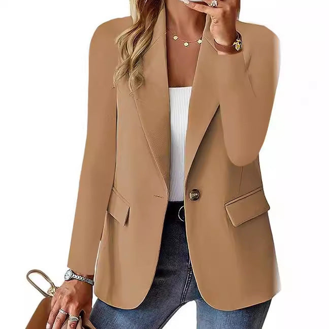 Damen Eleganter Blazer mit strukturiertem Design und praktischen Taschen Amawinc