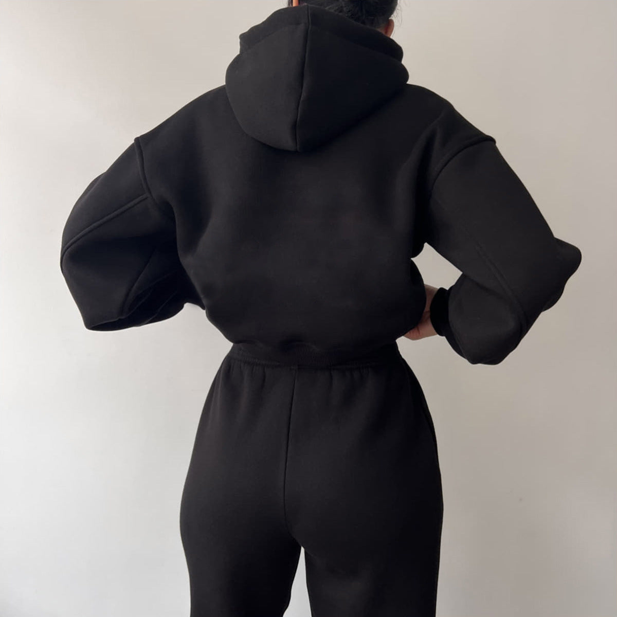 Damen modisches und lässiges Hoodie-Set mit weitem Schnitt Amawinc