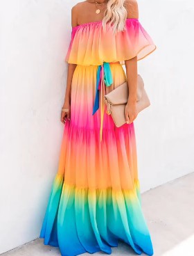 Elegantes Off-Shoulder-Kleid von Fudus