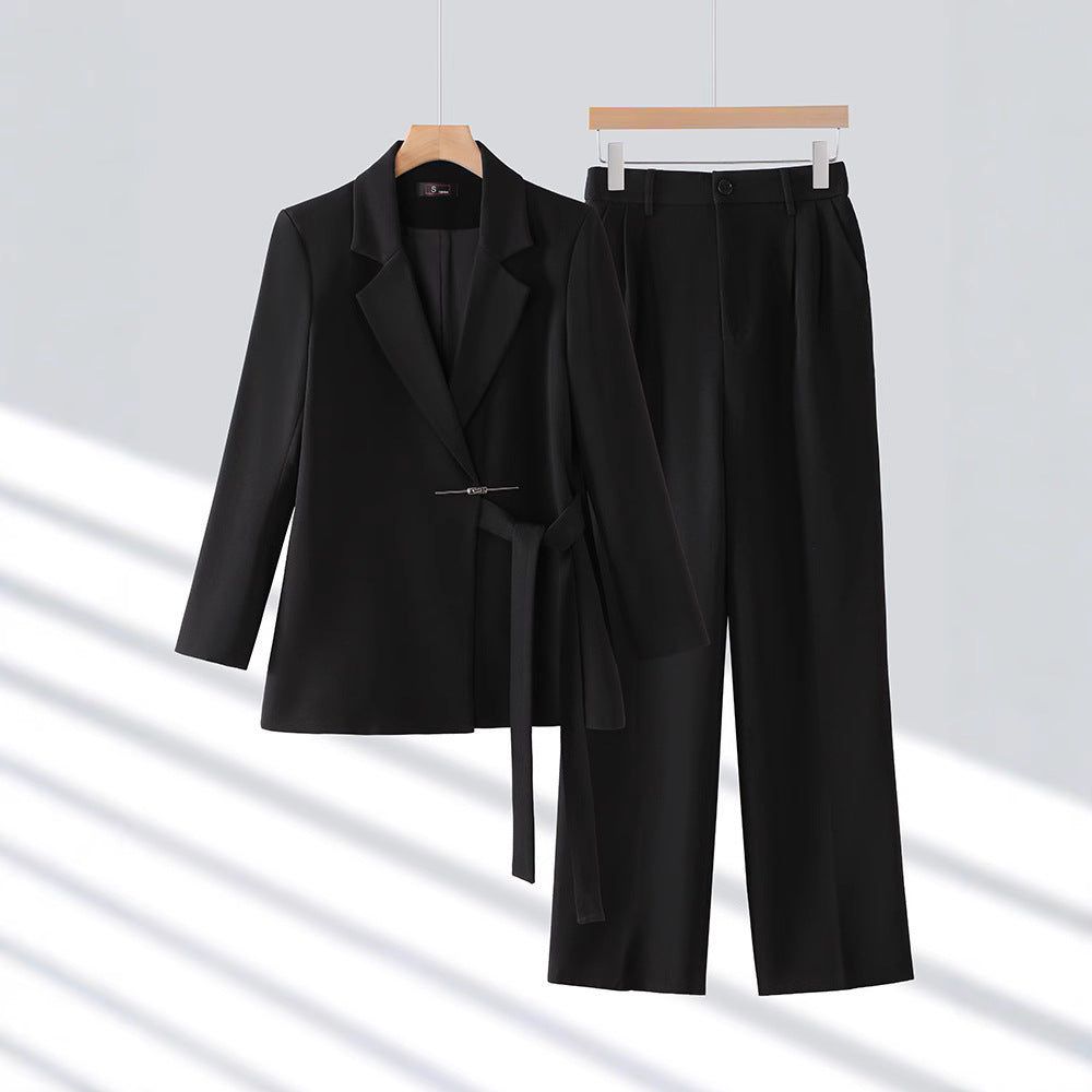 Gabriella Ensemble Tailleur Femme Sur Mesure Avec Blazer Long Pour Le Bureau Élégance Et Confiance