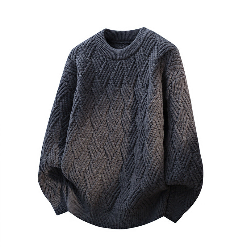 Damen Gemusterter Strickpullover Amawinc