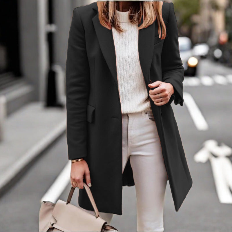 Damen Lässiger und eleganter Langmantel Amawinc