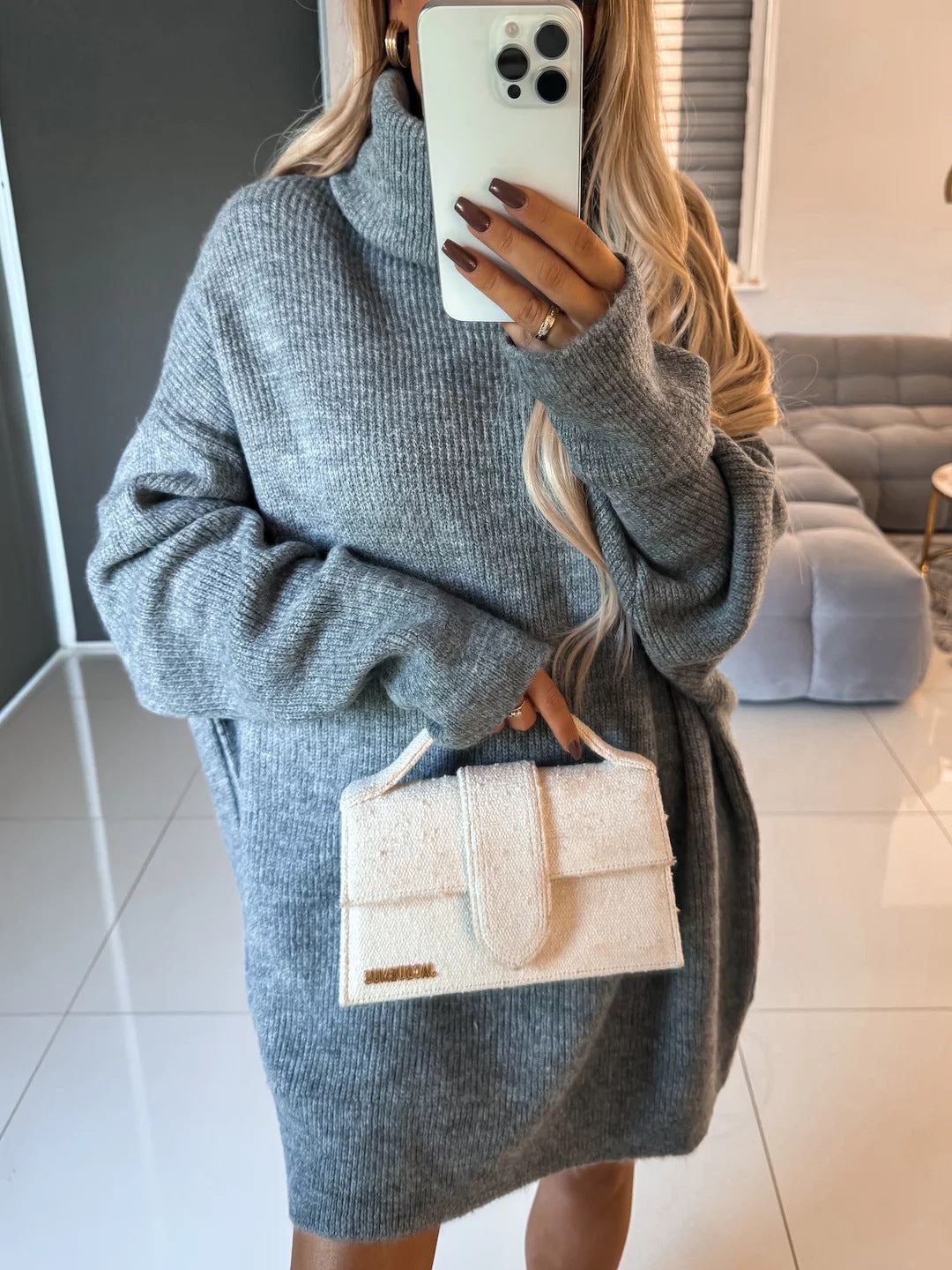Damen kuscheliger Oversized Pullover Amawinc