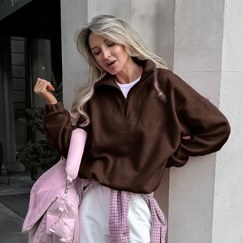 Damen Fleece Pullover Amawinc