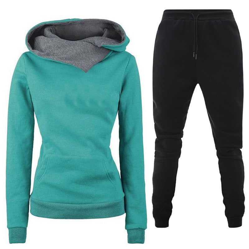 Damen Sportliches Sweater- und Jogginghose Set Amawinc