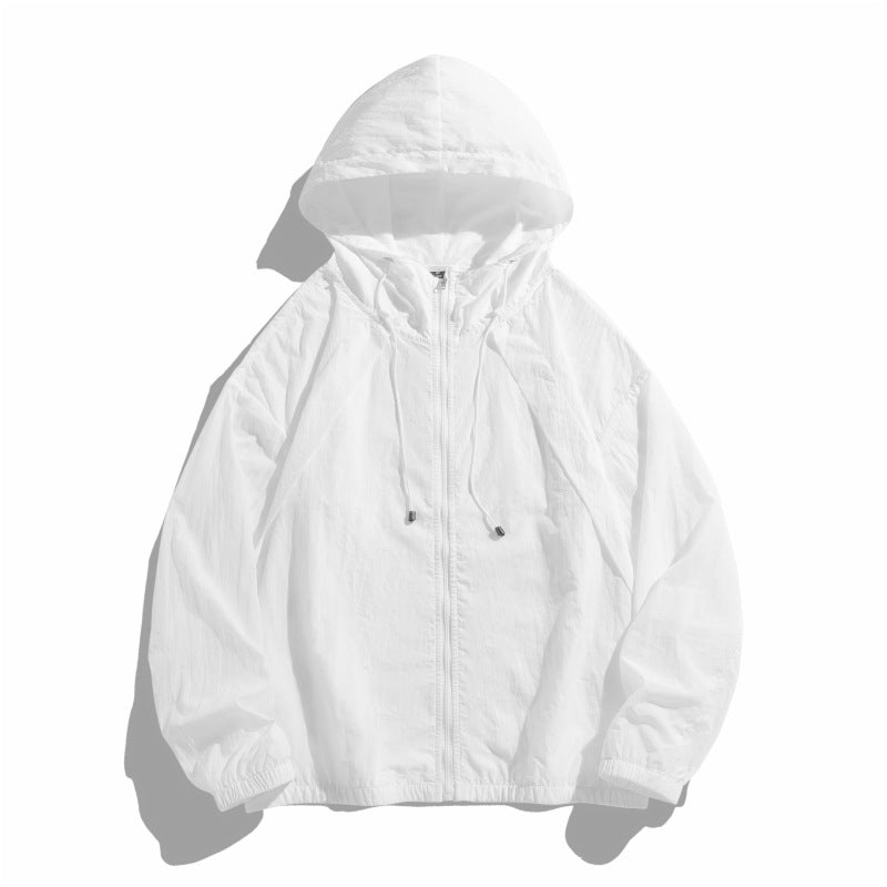 Damen leichte Windjacke mit verstellbarem Kapuzensystem Amawinc