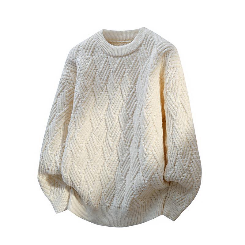 Damen Gemusterter Strickpullover Amawinc