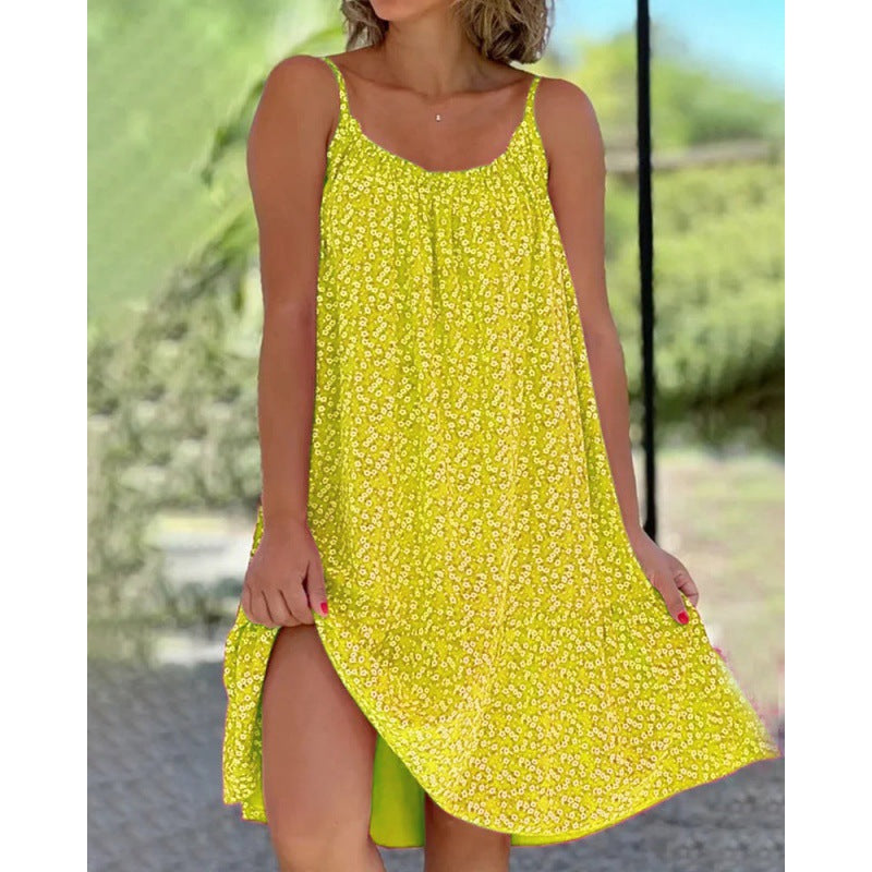 Fudus: Elegantes, ausgestelltes Blumen-Slipdress