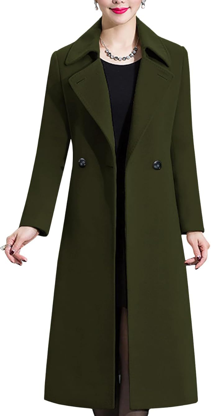 Damen Eleganter langer Mantel Amawinc
