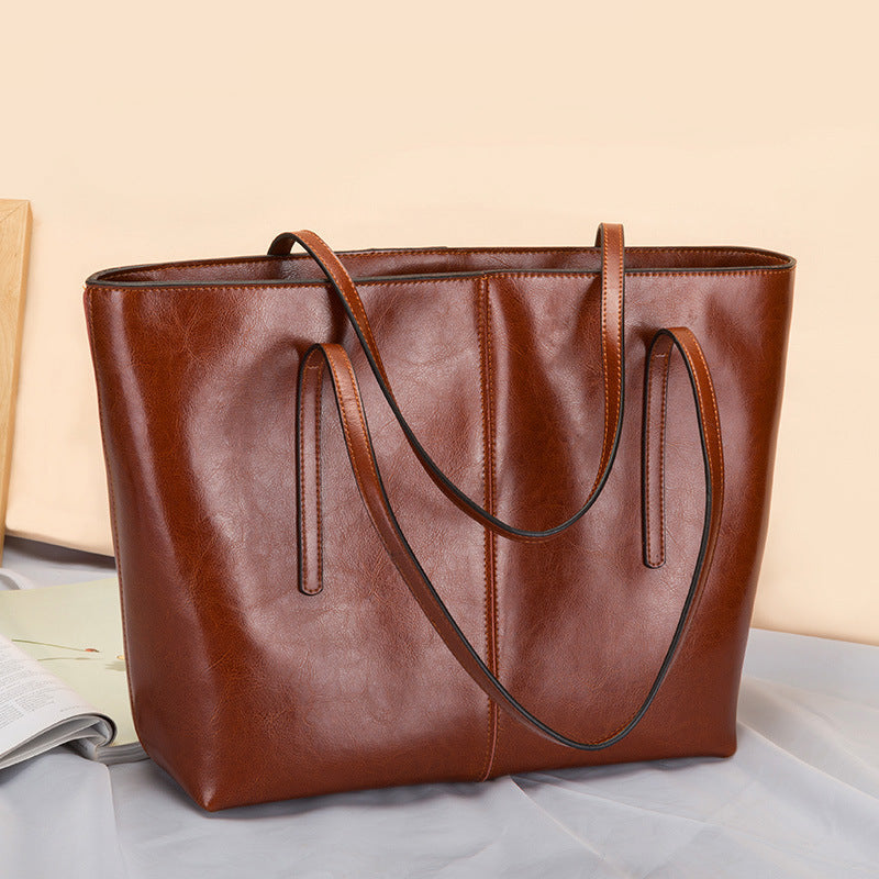 Sac Tote Andrea Amawinc En Cuir Véritable Silhouette Structurée Et Grand Intérieur Pour Usage Quotidien