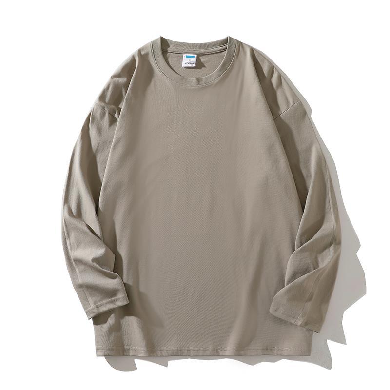 Damen vielseitiges Langarm-T-Shirt aus hochwertiger Baumwolle Amawinc