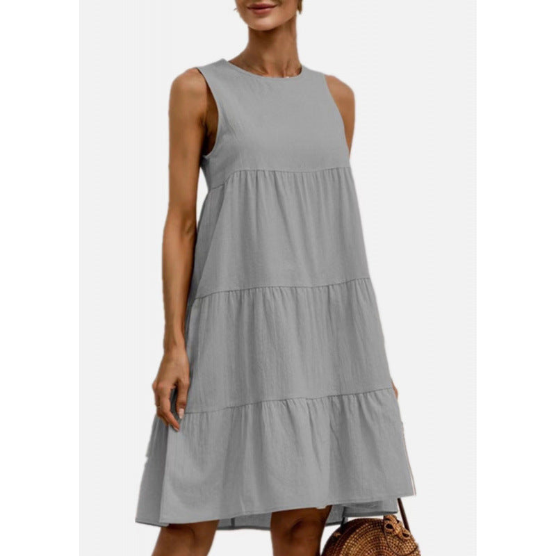 Fudus Ärmelloses Wickelkleid mit Panel-Design
