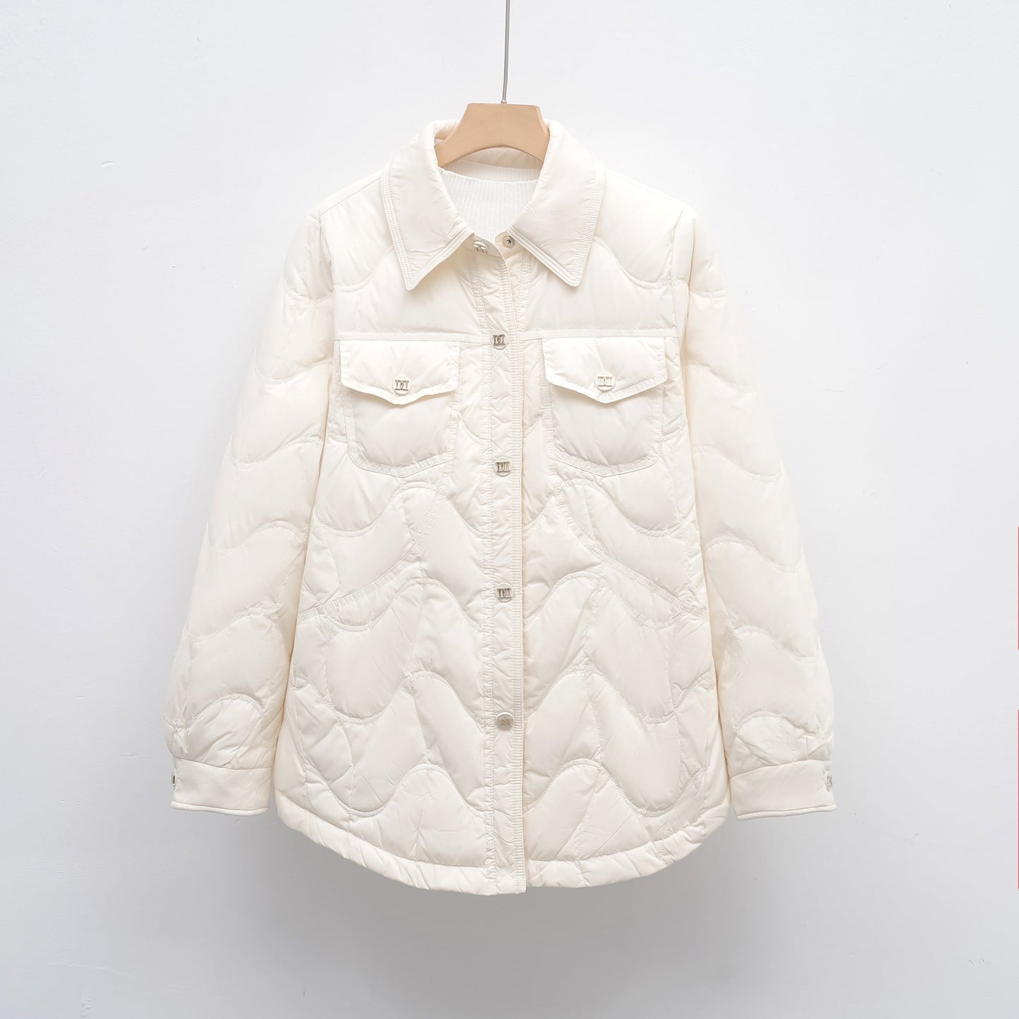 Damen gesteppte Outdoor-Jacke mit Taschen und bequemer Passform Amawinc