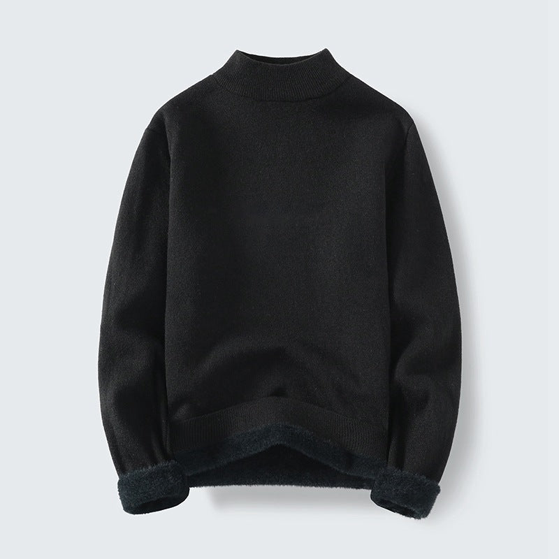 Damen Kuscheliger Stehkragenpullover Amawinc