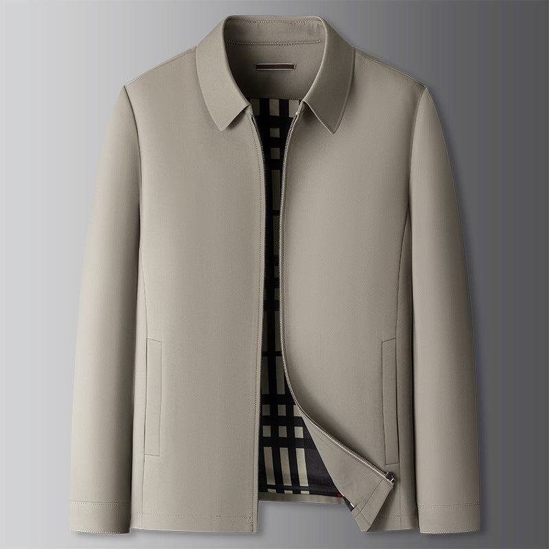 Adolfo Conti Veste Windbreaker Classique Déperlante Léger Fermeture Éclair Incontournable Printemps Moderne