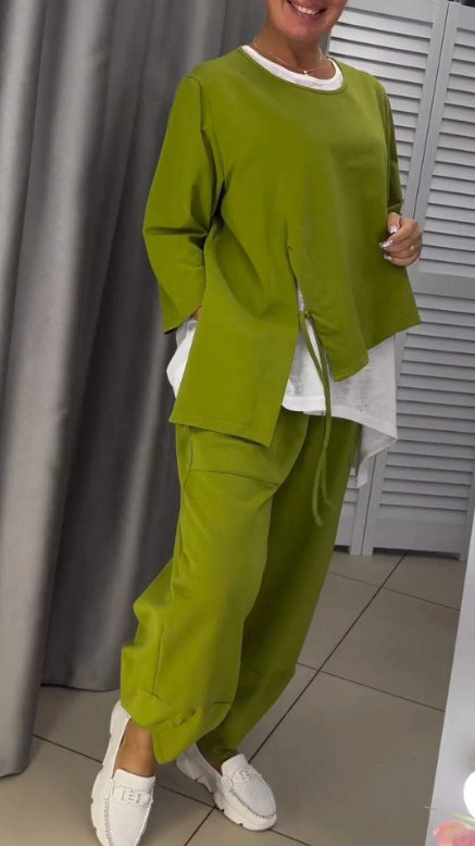 Damen Lässiges Lounge-Set mit modischen Akzenten Amawinc