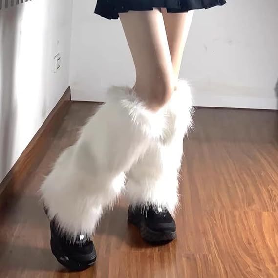 Damen Modische Fellstulpen Amawinc