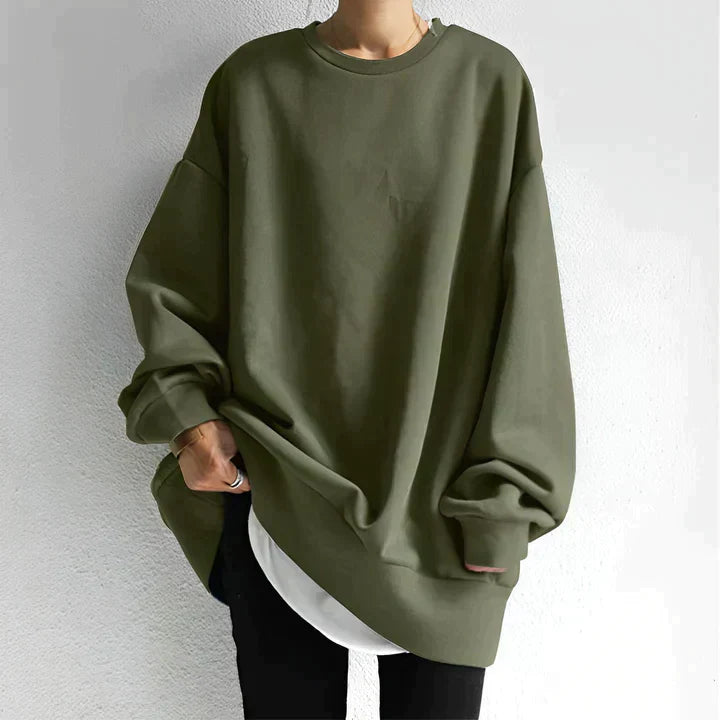 Pull Femme Oversize En Maille Manches Longues Style Décontracté Confort Nordisk Flair
