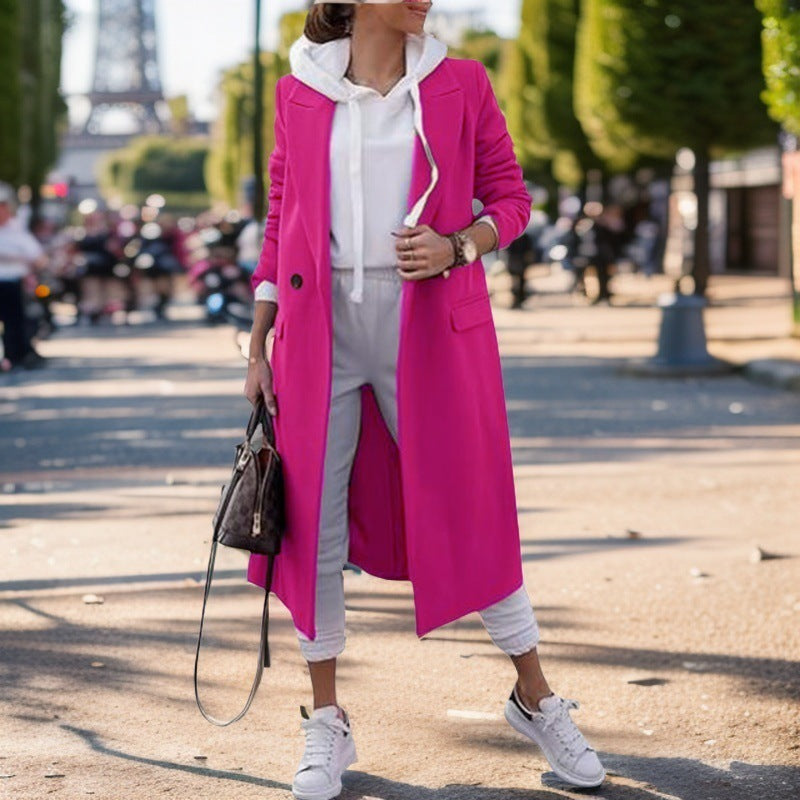 Damen eleganter Longblazer Amawinc