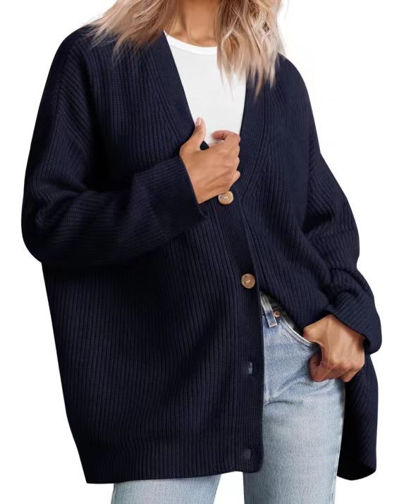 Audrey Cardigan Boutonné Rayé Pour Femme Amawinc Élégance Décontractée Et Confortable