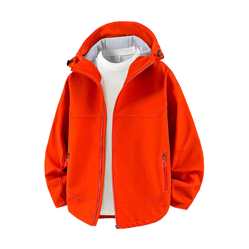 Damen Modische Übergangsjacke mit hohem Kragen und funktionalen Reißverschlusstaschen Amawinc