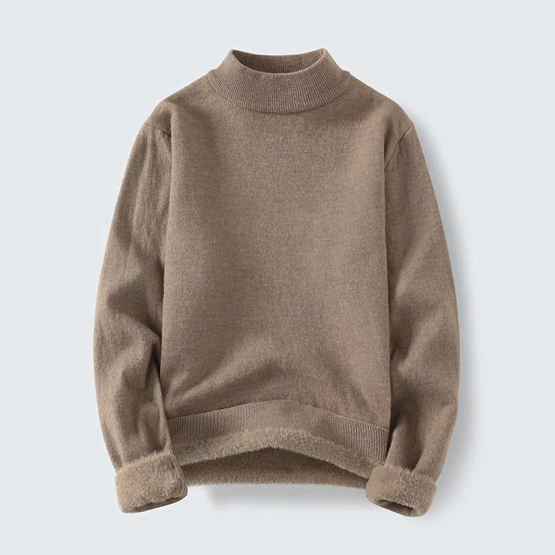 Damen Kuscheliger Stehkragenpullover Amawinc