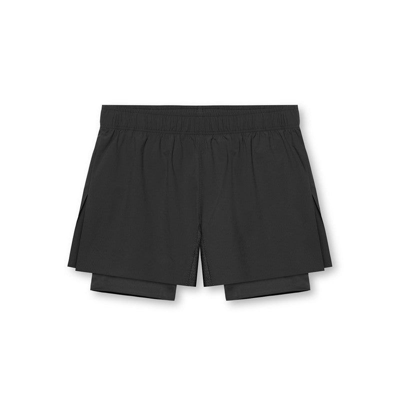 Shorts D'Entraînement Pour Homme Double Couche Design Compression Respirant Léger Performance Course