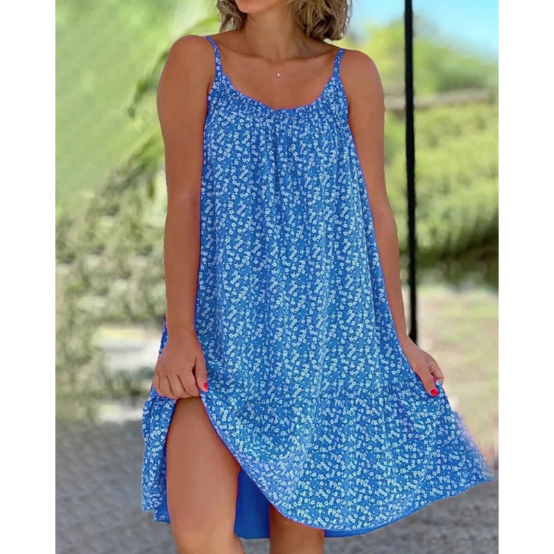 Fudus: Elegantes, ausgestelltes Blumen-Slipdress