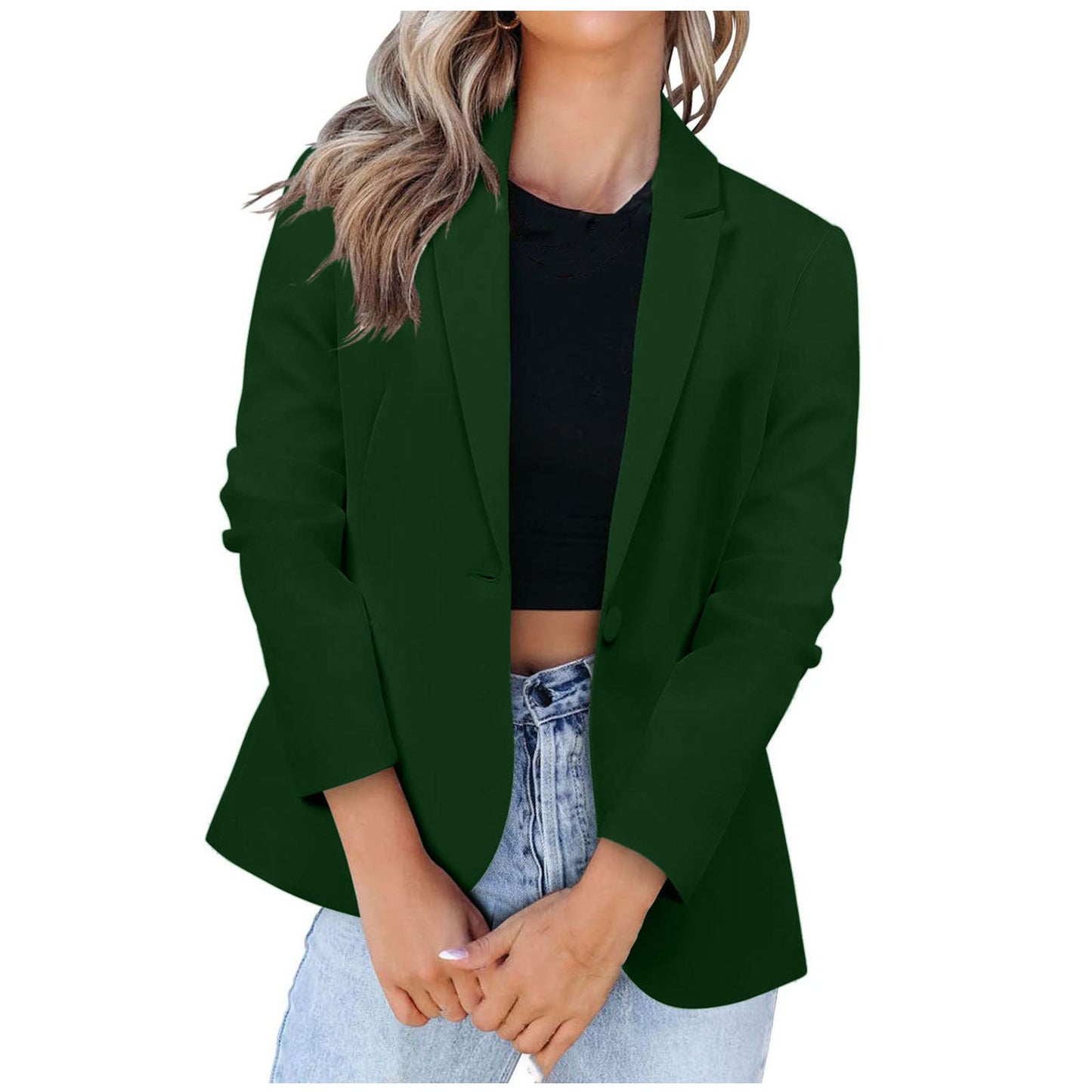 Damen Eleganter Blazer mit modernem Schnitt und praktischen Taschen Amawinc
