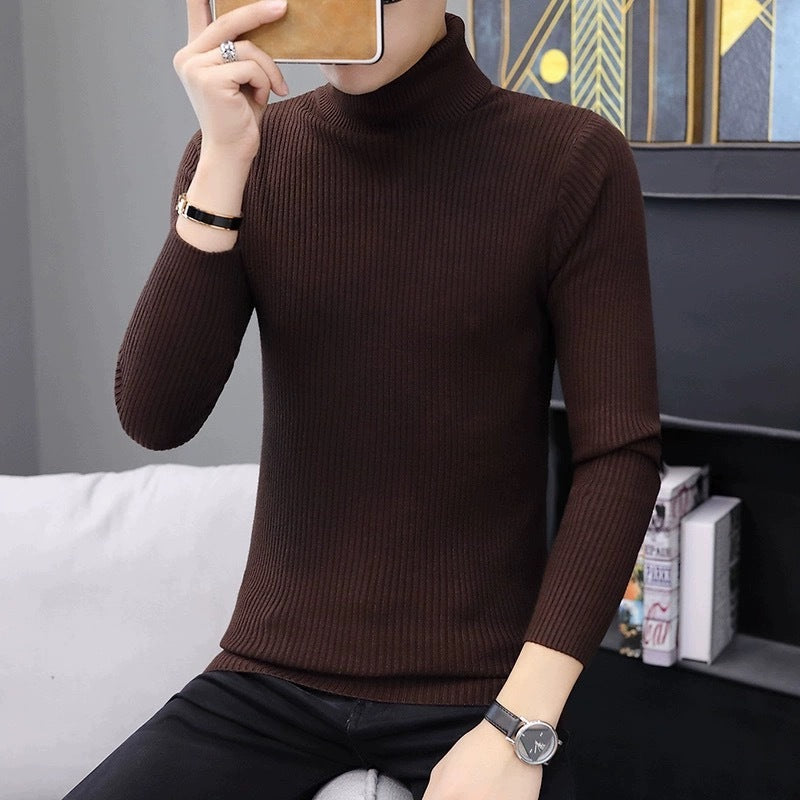 Damen modischer Rollkragenpullover aus weichem Strick Amawinc